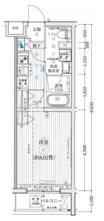 西台駅 徒歩6分 5階の物件間取画像